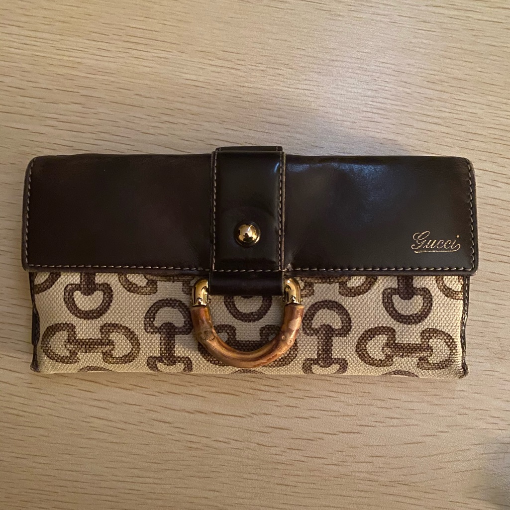 Rare Authentic Gucci Bamboo Wallet